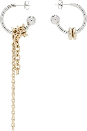 Justine Clenquet Silver & Gold Moore Earrings