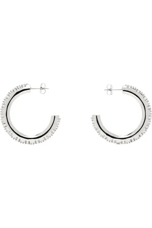 Justine Clenquet Silver Nina Large Earrings