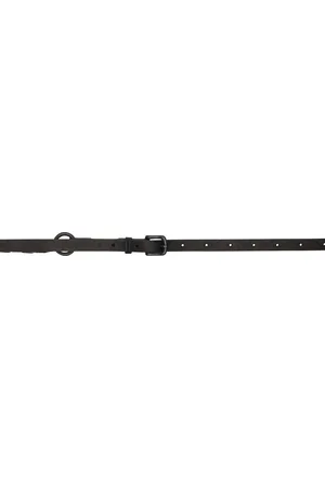 JULIUS Black Leather Chain Torture Belt