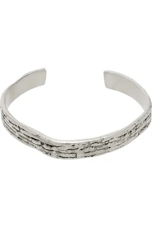 RAINMAKER KYOTO Silver Yamazaki Wax Casting Crafts Edition Narrow Bangle Bracelet