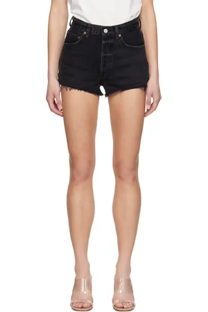 AGOLDE Black Ridley Denim Shorts
