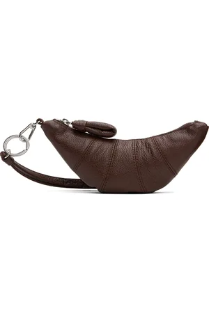 LEMAIRE Brown Crossbody Croissant Coin Pouch