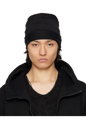 JULIUS Black Layered Beanie