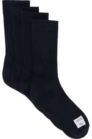 VISVIM Two-Pack Navy Achilles Hi Socks