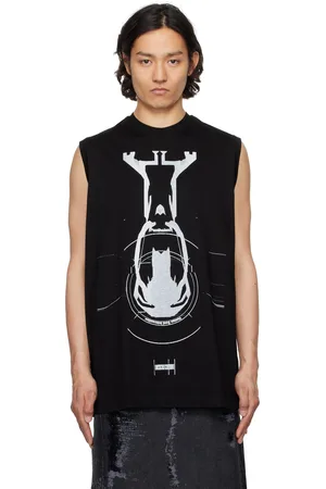 JULIUS Black Anima Sleeveless T-shirt