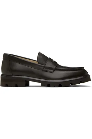 LEGRES Brown Strap Loafers