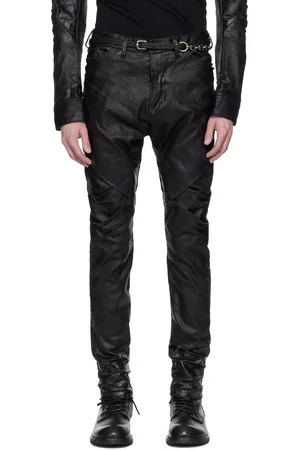 JULIUS Black Mylar Slim Jeans