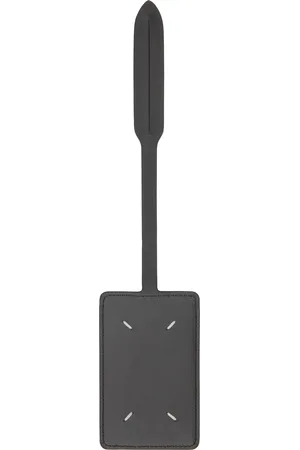 Maison Margiela Black Four Stitches Luggage Tag