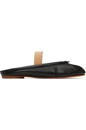Maison Margiela Black Tabi Elastic Band Mules
