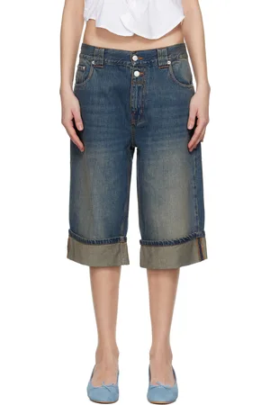 Gimaguas Blue Baggy Denim Shorts