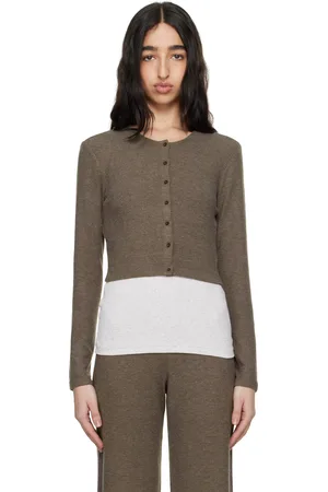 Leset Brown Lauren Crop II Cardigan