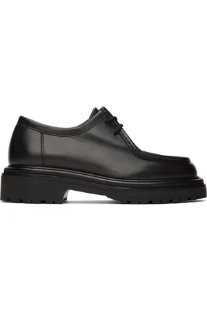 LEGRES Black Leather Derbys