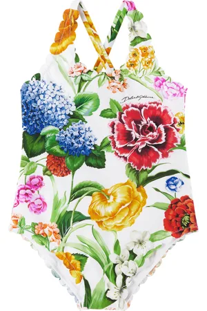 Dolce & Gabbana Kids Multicolor Floral Swimsuit