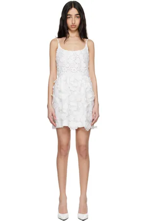 Anna Sui White 3-D Minidress