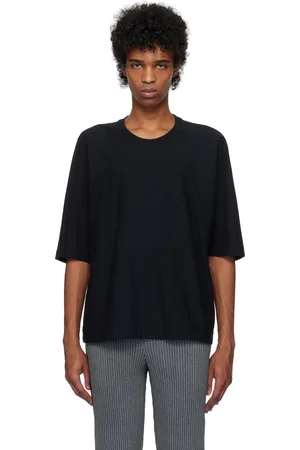 Issey Miyake Black Release-T Basic T-shirt