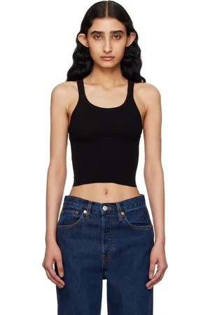 RE/DONE Black Hanes Edition Tank Top