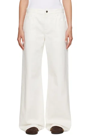 The Row White Eglitta Jeans