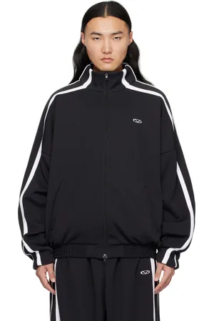 Vetements Black & White Oval Logo Gym Jacket