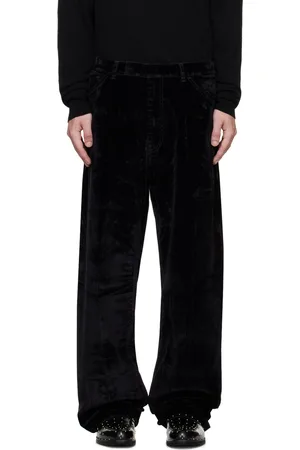 Random Identities Black Velvet Jeans