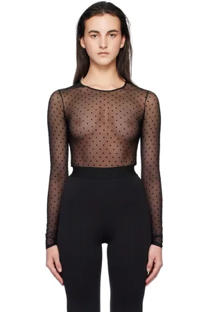 WARDROBE.NYC Black Polka Dot Bodysuit