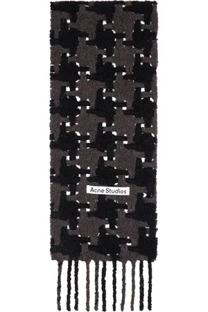 Acne Studios Black & Houndstooth Scarf