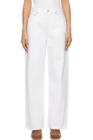 AGOLDE White Low Slung Baggy 30.5 Jeans