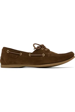Tom Ford Brown Suede Robin Boat Shoes