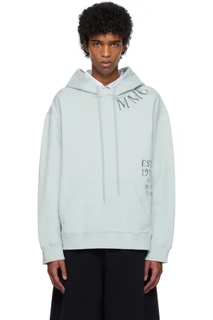 Maison Margiela Blue Printed Hoodie