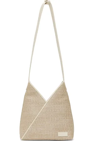 Maison Margiela Beige Raffia Shoulder Bag