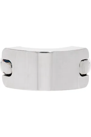 Bottega Veneta Silver Antique Ring