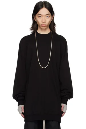 Rick Owens Black Porterville Splintered Peter Sweatshirt