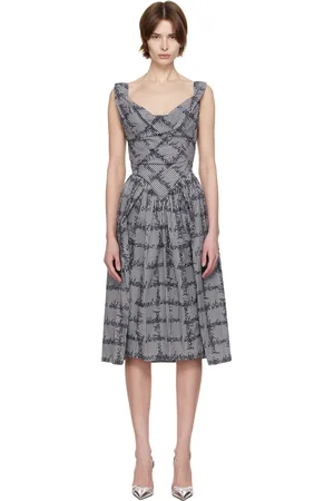 Vivienne Westwood Black & White Sunday Midi Dress