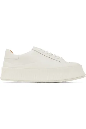 Jil Sander Off-White Agnellato Oversize Sole Sneaker
