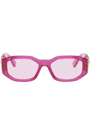 VERSACE Pink Maxi Medusa Biggie Sunglasses