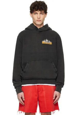 AMIRI Black Vintage Crystal Star Hoodie