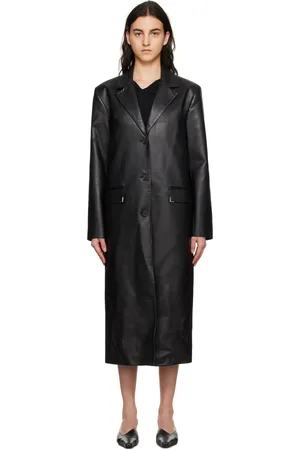 HAN Kjøbenhavn Black Slim Faux-Leather Jacket