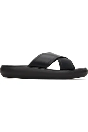 Ancient Greek Sandals Black Thais Comfort Sandals