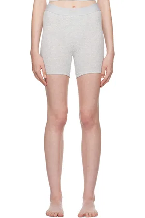 SKIMS Three-Pack Multicolor Cotton Rib Boxer Boy Shorts