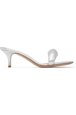 Gianvito Rossi Silver Bijoux 55 Mules