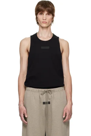 FEAR OF GOD Black Rib Tank Top