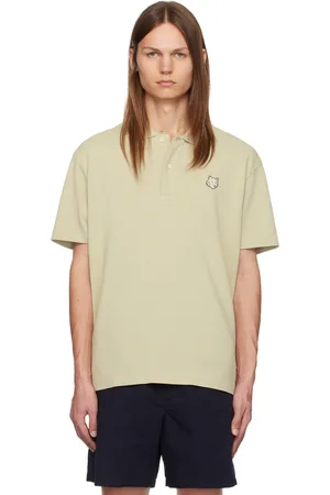 Maison Kitsuné Beige Bold Fox Head Patch Comfort Polo