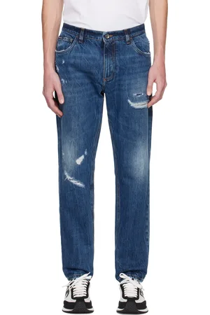 Dolce & Gabbana Blue Loose Jeans