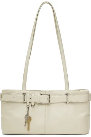 OSOI Off-White Shoulder Brocle Bag
