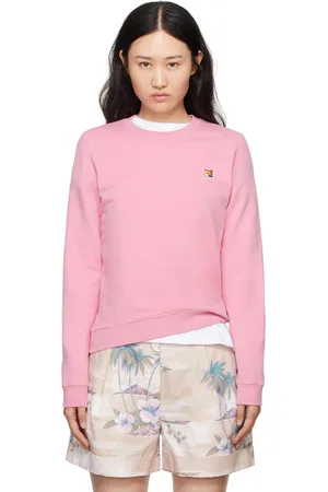 Maison Kitsuné Pink Fox Head Patch Sweatshirt