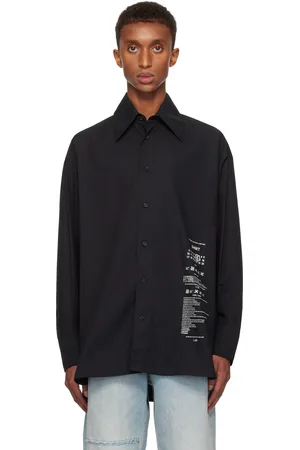 Maison Margiela Black Cotton Poplin Shirt