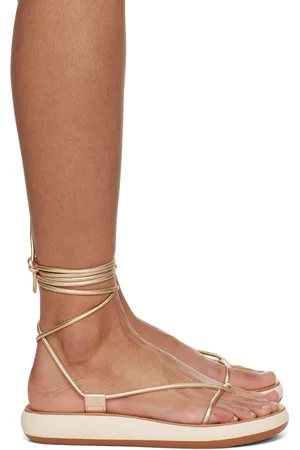 Ancient Greek Sandals Gold Diakopes Comfort Sandals