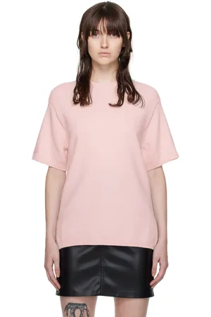 Nanushka Pink Short Sleeve Sweater