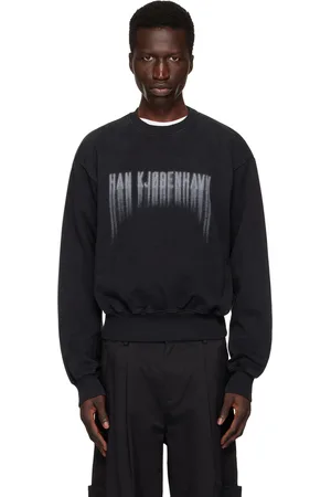 HAN Kjøbenhavn Black Faded Logo Sweatshirt