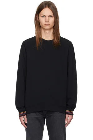 Paul Smith Black Artist Stripe Cuff Sweatshirt