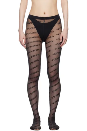 Vetements Black Wolford Edition Logo Tights
